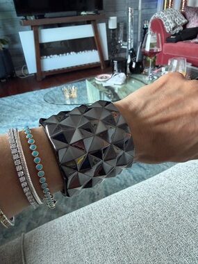 Gunmetal Rebel cuff bracelet